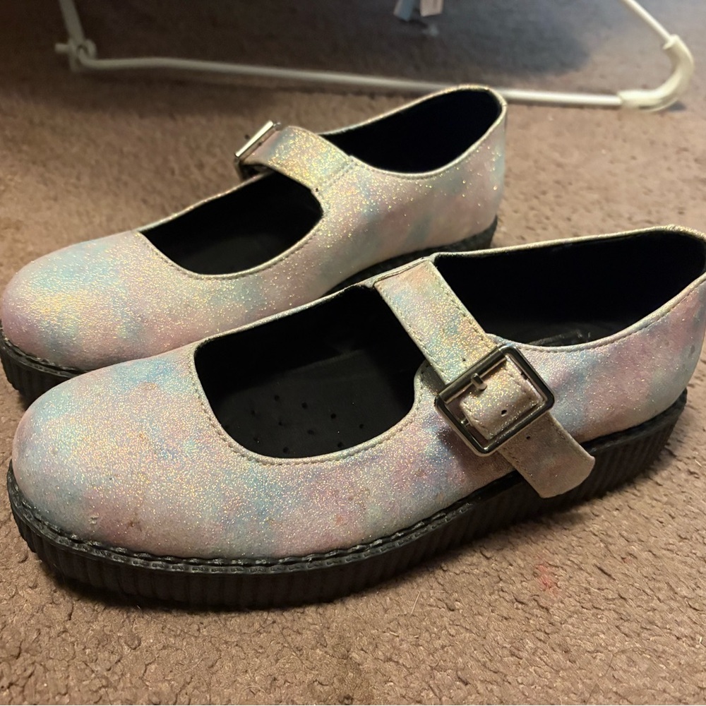 TUK Glittery Mary Jane Shoes